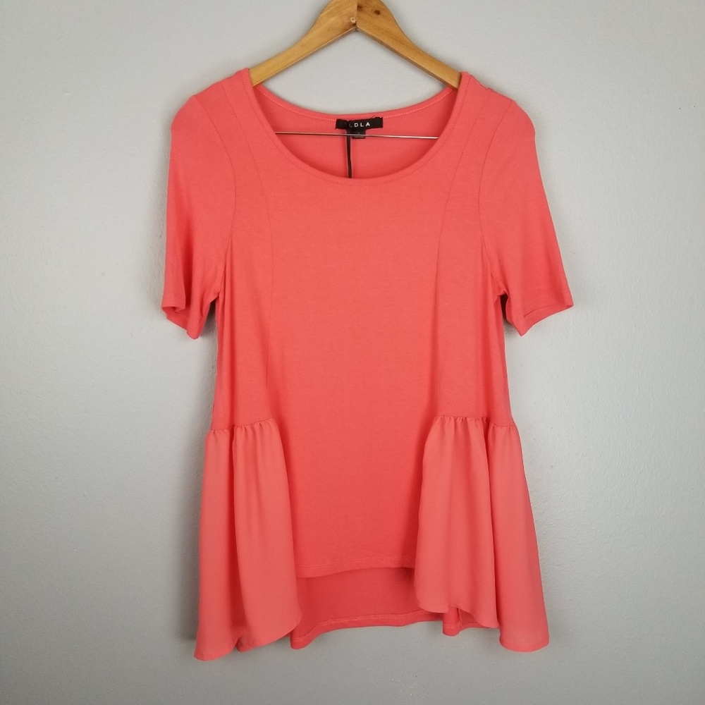 LDLA | Peach Short Sleeve Blouse